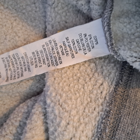 VGUC! L.L. Bean Katahdin Iron Works Quarter Zip Sweatshirt Gray Heather - Picture 16 of 16